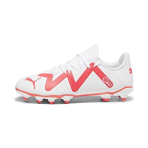 PUMA Future Play FG/AG Jr, Zapatillas de fútbol, Orquídea de Fuego Blanco, 36 EU