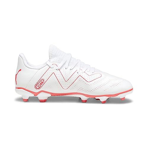 PUMA Future Play FG/AG Jr, Zapatillas de fútbol, Orquídea de Fuego Blanco, 36 EU