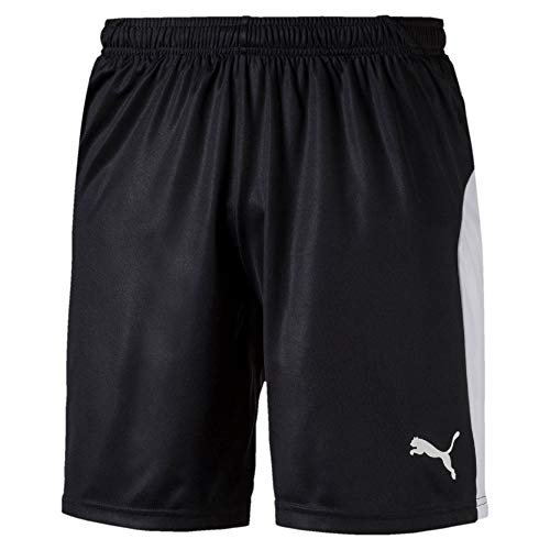 Puma Liga Shorts Pantalones, Hombre, Negro Black White, XL