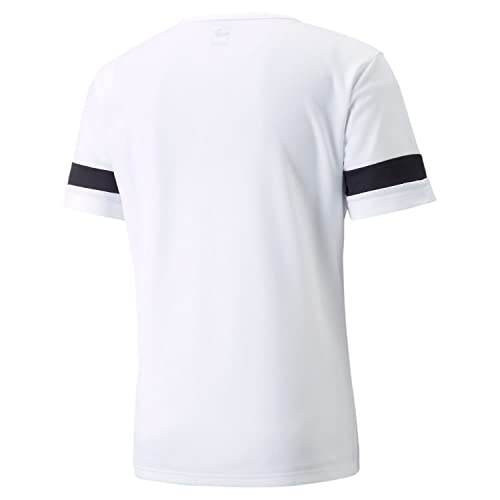 PUMA, para Hombre, Manga corta, teamRISE Jersey, Puma White-puma Black-puma White, M