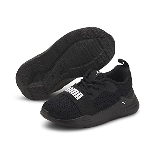 PUMA Puma Wired Run AC Inf, Zapatillas de running, Unisex bebé, Puma Black-Puma White, 20 EU