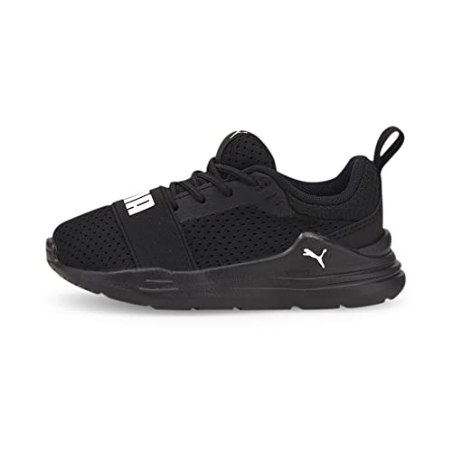 PUMA Puma Wired Run AC Inf, Zapatillas de running, Unisex bebé, Puma Black-Puma White, 20 EU