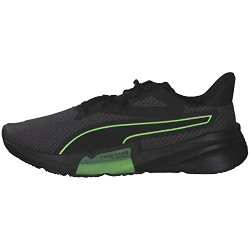 PUMA PWRFrame TR, Zapatillas de gimnasio, Hombre, Puma Black-Fizzy Lime, 42 EU