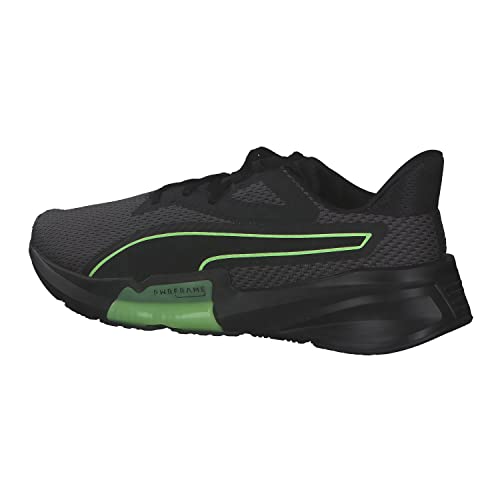 PUMA PWRFrame TR, Zapatillas de gimnasio, Hombre, Puma Black-Fizzy Lime, 42 EU