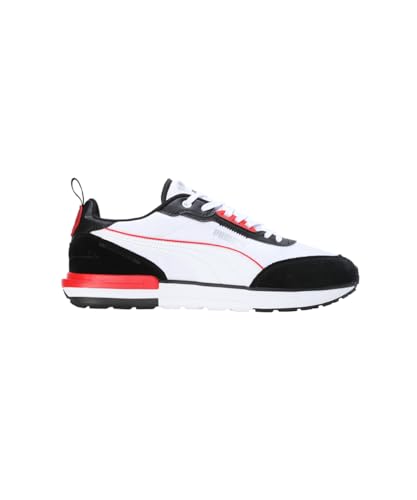 Puma R22, Zapatillas Deportivas Unisex Adulto, White White Black-For All Time Red, 40.5 EU