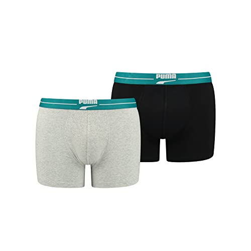 PUMA Retro Gentle Calzoncillos Tipo bóxer, Teal Combo, XL para Hombre