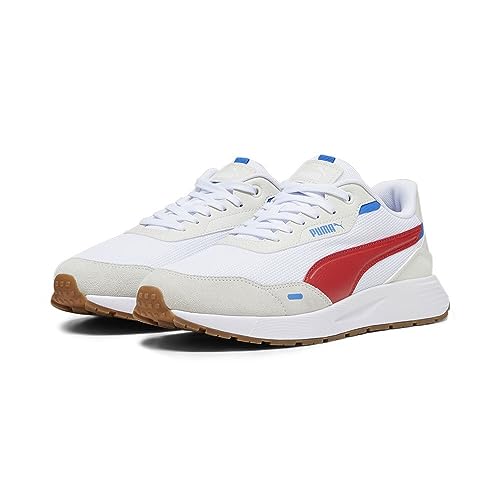 Puma Runtamed, Zapatillas Deportivas Unisex Adulto, White-For All Time Red-Vapor Gray, 45 EU