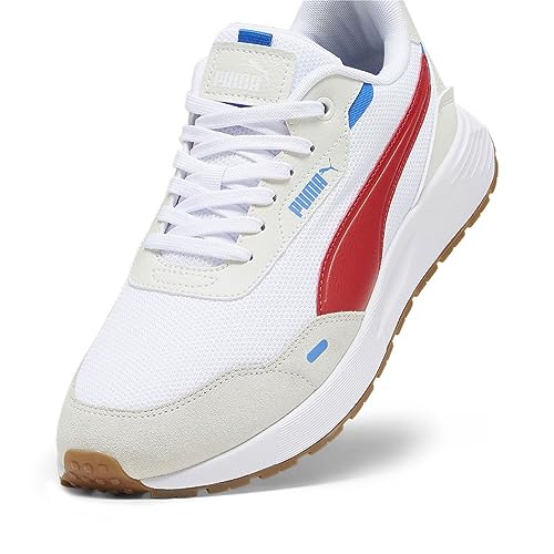 Puma Runtamed, Zapatillas Deportivas Unisex Adulto, White-For All Time Red-Vapor Gray, 45 EU