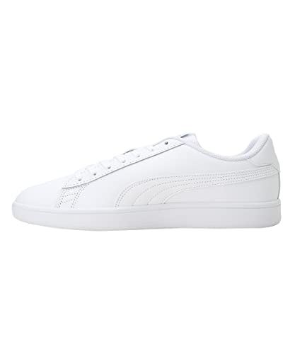 PUMA Smash V2 L, Trainers & Sneakers Unisex adulto, Puma White-Puma White, 40.5 EU