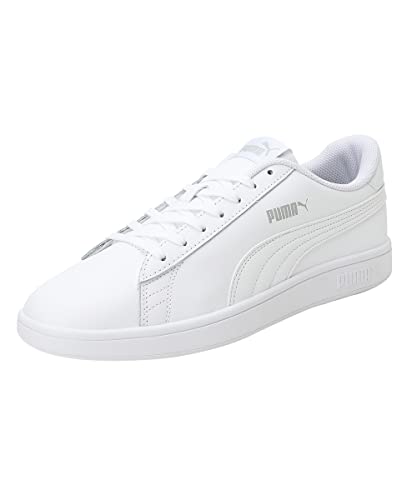 PUMA Smash V2 L, Trainers & Sneakers Unisex adulto, Puma White-Puma White, 44 EU