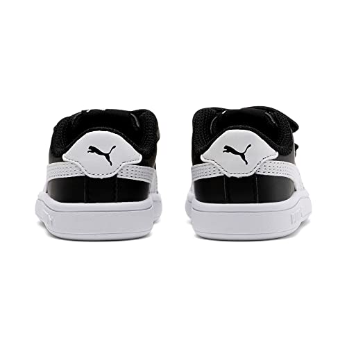 PUMA Smash V2 L V Inf, Zapatillas Unisex niños, Puma Black Puma White, 23 EU