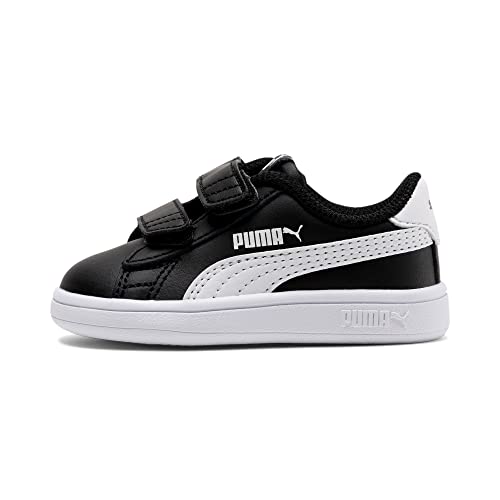 PUMA Smash V2 L V Inf, Zapatillas Unisex niños, Puma Black Puma White, 23 EU