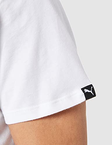 PUMA T-Shirt, Blanco (White), L (Pack de 2) para Hombre