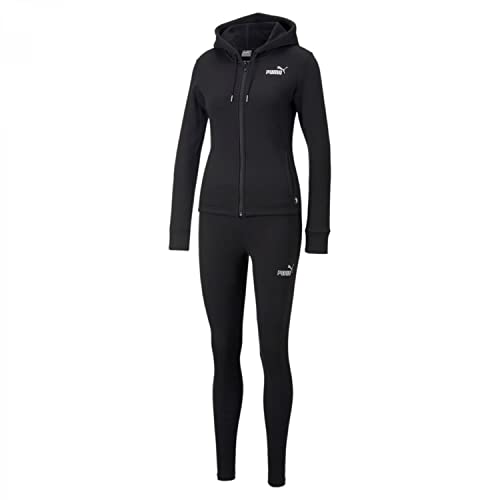 PUMA Traje de Sudor metálico FL Deportivo, Negro Black, L para Mujer