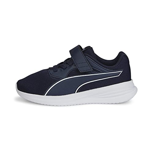 PUMA Transport AC+ PS, Zapatillas, Unisex niños, Azul Marino/Blanco, 29 EU