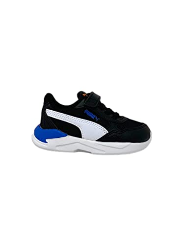 PUMA Unisex Kids' Fashion Shoes X-RAY SPEED LITE AC INF Trainers & Sneakers, PUMA BLACK-PUMA WHITE-RICKIE ORANGE-PUMA TEAM ROYAL, 23