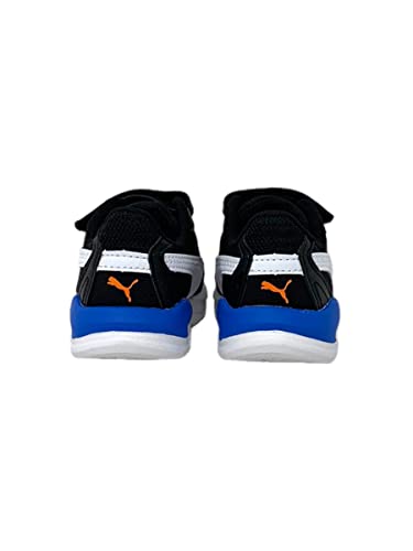 PUMA Unisex Kids' Fashion Shoes X-RAY SPEED LITE AC INF Trainers & Sneakers, PUMA BLACK-PUMA WHITE-RICKIE ORANGE-PUMA TEAM ROYAL, 23