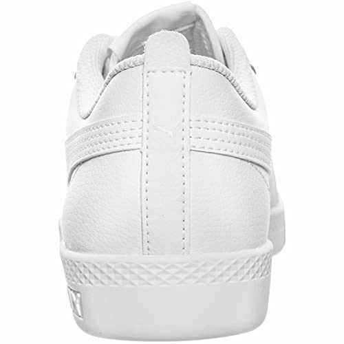 PUMA Women's Fashion Shoes SMASH WNS V2 L Trainers & Sneakers, PUMA WHITE-PUMA WHITE, 38