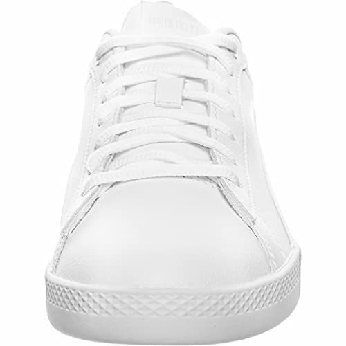 PUMA Women's Fashion Shoes SMASH WNS V2 L Trainers & Sneakers, PUMA WHITE-PUMA WHITE, 38