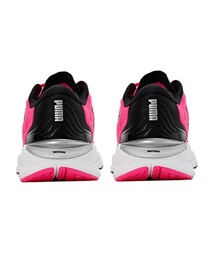 PUMA Women's Sport Shoes ELECTRIFY NITRO 2 WNS Road Running Shoes, RAVISH-PUMA BLACK-PUMA SILVER, 39