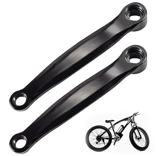 Puoxbim 2pc Full Solid Bicicleta Manivelas Bicicleta de Montaña Izquierda Brazo de Manivela Bicicleta Diamante Agujero Cuadrado Único Manivela Piezas de repuesto