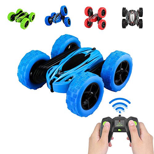 Pup Go Coche acrobático de Control Remoto para niños a Partir de 3 años, Buggy 4WD de 2.4GHz, Giro acrobático de 360 Grados, Recargable, Gran Regalo para niños y niñas (Azul)