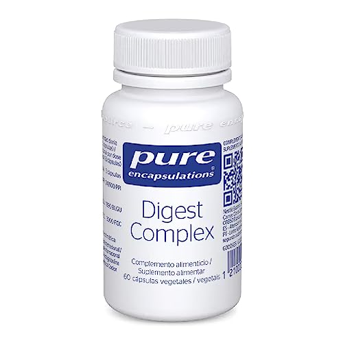 PURE ENCAPSULATIONS Digest Complex, Propil Endopeptidasa, Lactasa y Proteasa, Ayuda a Fraccionar la Lactosa, Proteínas y Péptidos, 60 Cápsulas Vegetales