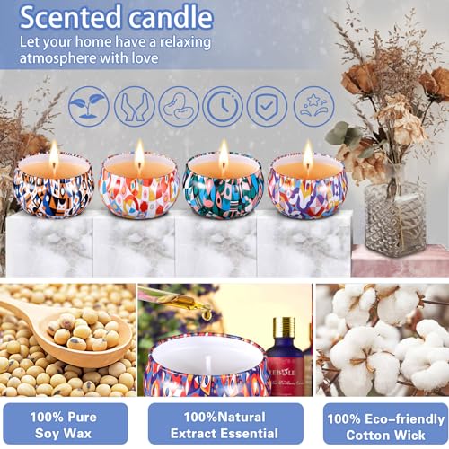 Purpledi Kit para Hacer Velas Aromaticas - Fabricacion DIY, Juego Fácil de Cera de Soja y Accesorios Adecuados Como Regalo que Incluyen Mechas Caseras