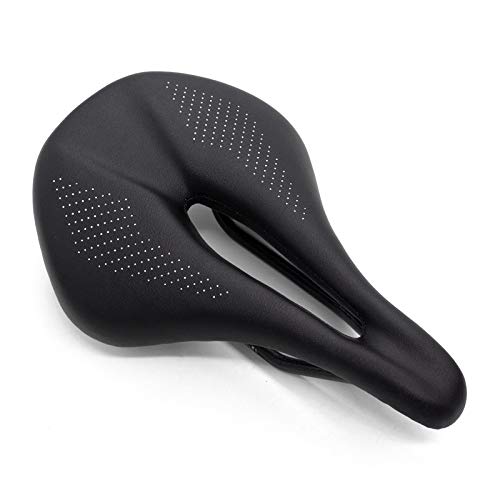 QIKU Super-Ligero Sillín Carbono MTB Fibra de Carbono Cojín 3K Negro (240-143)