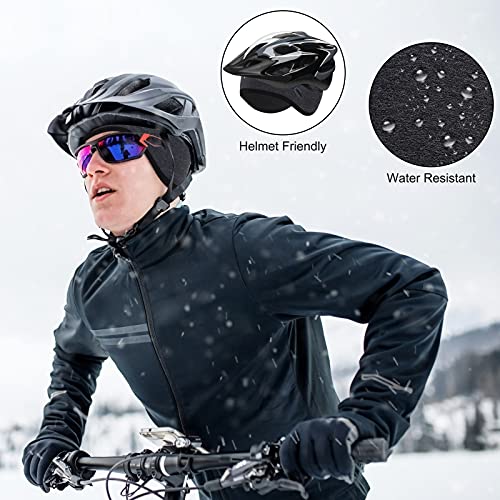 QIMEI-SHOP Gorro Ciclismo de Invierno Forro de Casco de Gorro Elástico a Prueba de Viento Gorros Deporte al Aire Libre Térmico para Esquí Senderismo