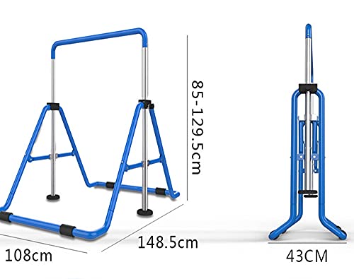 qiuqiu Barras Horizontales De Gimnasia, Barra De Dominadas, Barras Asimétricas Equipo De Entrenamiento Horizontal Ajustable, Barra Horizontal Plegable De Altura Ajustable-Pink