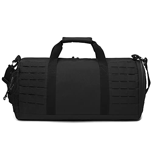 QT&QY 40L Bolsa Militar táctica para Hombres Bolsa de Deporte para Gimnasio Bolsa para Fitness Viaje Bolsa de Entrenamiento con Compartimento para Zapatos Bolsa Baloncesto y fútbol de Fin de Semana