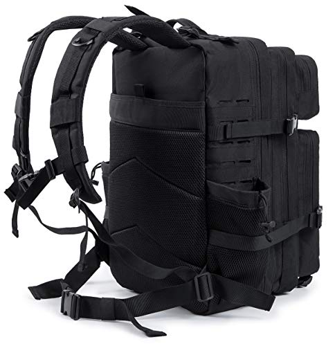 QT&QY Mochilas Militares Tácticas Para Hombres Mochila Molle 45L Lage 3 días GYM Bolsa para Fitness Mochila de senderismo con portabotellas