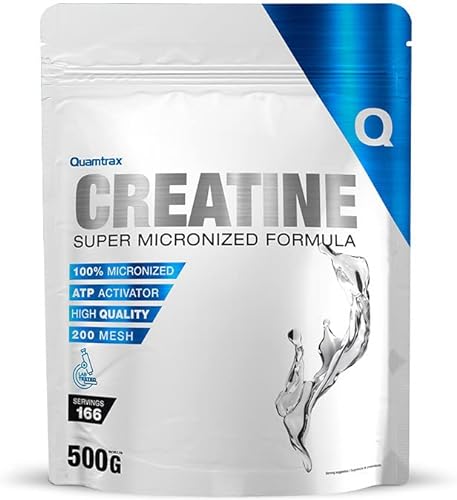 Quamtrax Creatine 100% Micronized, 500 Gramos