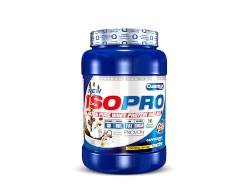 Quamtrax Nutrition - Isopro CFM ProteÍna Whey - Suero de leche + Aislado en Polvo - De Capuchino, 907 gr