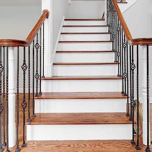 QUARKZMAN Autoadhesivas Escaleras Pegatinas, 14uds Pelar y Pegar Vinilo Escaleras Pegatinas Calcomanías para Escalera Escalones Casa Baño Piso Decoración, Blanco