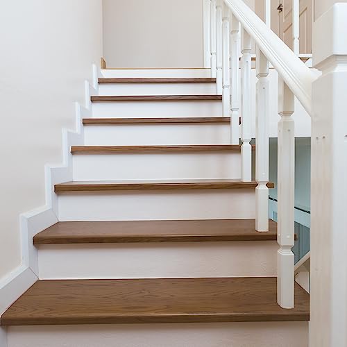 QUARKZMAN Autoadhesivas Escaleras Pegatinas, 14uds Pelar y Pegar Vinilo Escaleras Pegatinas Calcomanías para Escalera Escalones Casa Baño Piso Decoración, Blanco