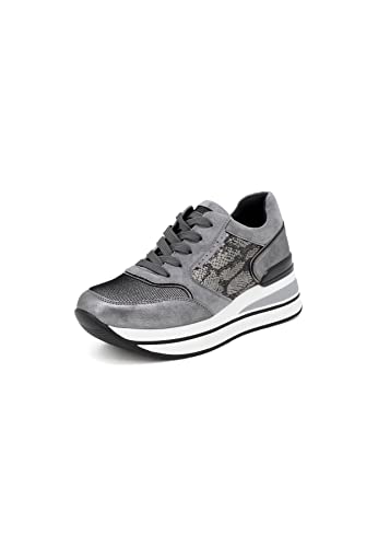 QUEEN HELENA X27-51, Zapatillas de Gimnasio Mujer, X27 51 Gris, 36 EU