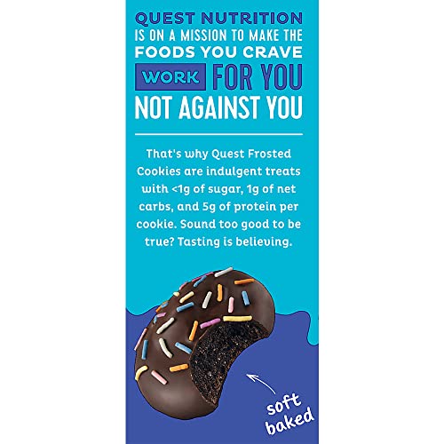 Quest Frosted Cookie, Chocolate Cake, 8/box