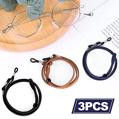 Qufiiry Cordones para Gafas, 3 Piezas, Correa de Silicona, Cuerda para Hombres y Mujeres