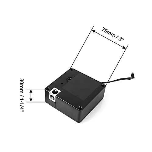 QWORK® Cerradura de cajón RFID, Cerraduras ocultas para armario, Negro