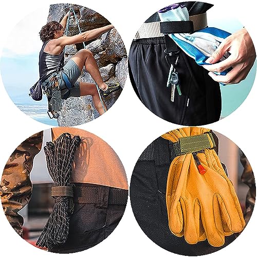 Rakiuty Porta Guantes Cinturon,Clips para Guantes,Correa de Soporte de Guantes de Nylon Cinturón,Trabajo Glove Clip,Clip de Guante de Trabajo Porta Guantes,para Guantes para Colgar Guantes,2 Piezas