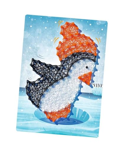 Ravensburger - String Art Penguin Loisir Créatif, 4005556182442