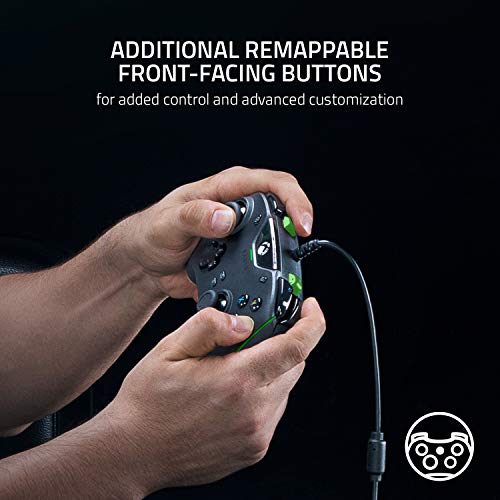 Razer Wolverine V2 - Gamepad con cable para Xbox Series X / S + Xbox One + PC (2 botones multifunción personalizables, botones de acción, pad direccional) Negro