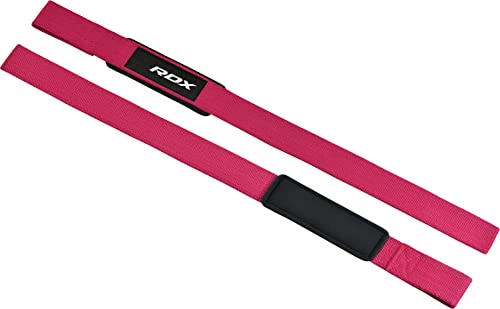 RDX Correas Levantamiento de Pesas, 5MM Neopreno Soporte de Muñeca Acolchado, Powerlifting Straps Muñequeras Agarres para Fitness Peso Culturismo Gimnasio Deportivas Gym Agarraderas, Mujeres Hombres