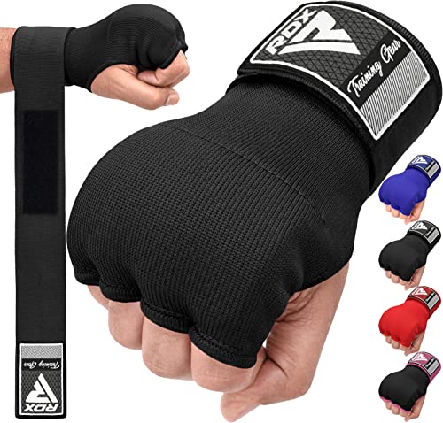 RDX Gel Vendas de Boxeo para Manos Guantes Interiores, Muñequeras Rápidas de 75 cm de Largo, Elásticos, Puño Acolchado Protección para Manos, Muay Thai MMA Artes Marciales Vendas de Entrenamiento