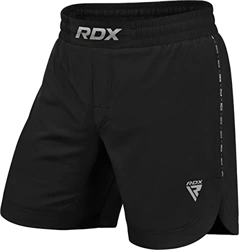 RDX MMA Pantalones para Entrenamiento y Kickboxing - Cortos para Artes Marciales, Grappling, Sparring, Boxeo, Cage Fight - Shorts para BJJ, Muay Thai, Gimnasio Fitness y Deportivos de Combate