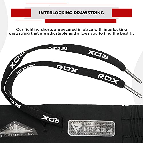 RDX MMA Pantalones para Entrenamiento y Kickboxing - Cortos para Artes Marciales, Grappling, Sparring, Boxeo, Cage Fight - Shorts para BJJ, Muay Thai, Gimnasio Fitness y Deportivos de Combate