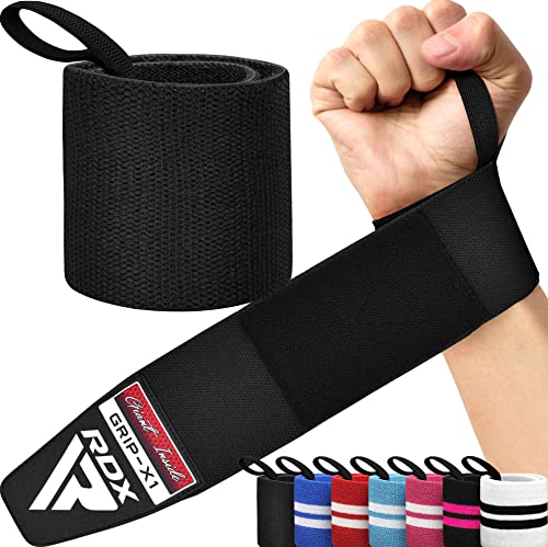 RDX Muñequeras Gym Powerlifting Correas de Levantamiento, Aprobado por IPL y USPA, Wrist Wraps Deportivas para Culturismo Musculación Gimnasio