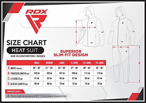 RDX Traje Sauna Mujer Adelgazante, Cumple con REACH Oeko Tex 100 Certificado Sudor Chándal con Capucha, Trajes Sudoración Deportiva Fitness Boxeo Yoga Running Gimnasio, Conjunto de Pantalón Superior